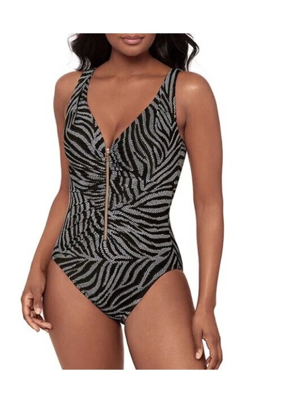 Miraclesuit Zipt One Piece in Zirconic